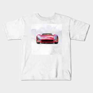 Vintage Alfa Romeo in watercolor Kids T-Shirt